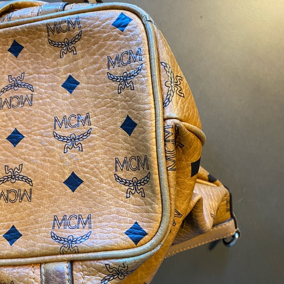 AUTHENTIC MCM VISETOS CLASSIC SATCHEL BAG - Picture 10 of 11